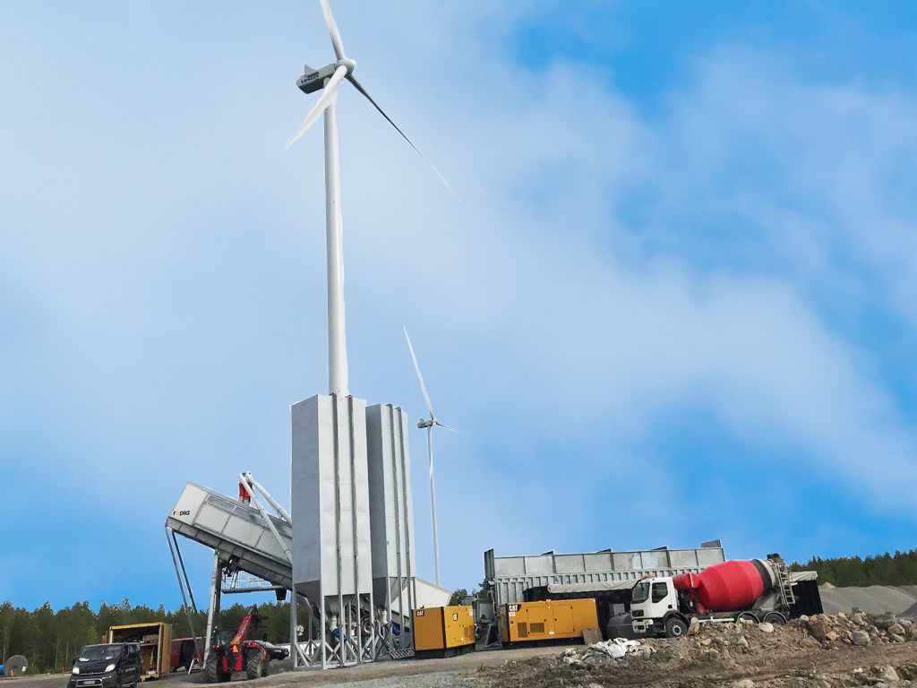 Kymppibetoni Oy chooses Rapidbatch Mobile Concrete Plant for Wind Farm Foundations