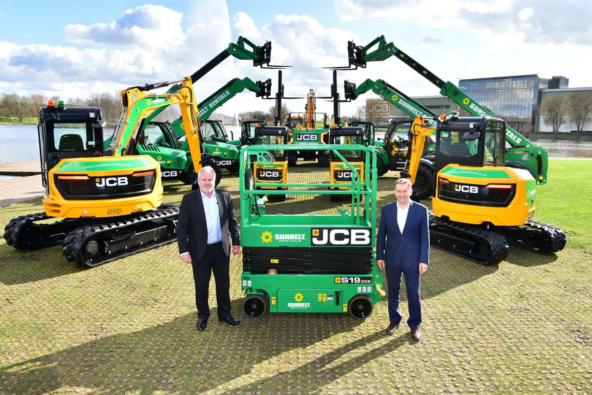 JCB wins huge £65 million order for 2,100 machines from Sunbelt Rentals