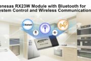 Renesas launches RX23W Module with Bluetooth Control for Wireless IoT devices