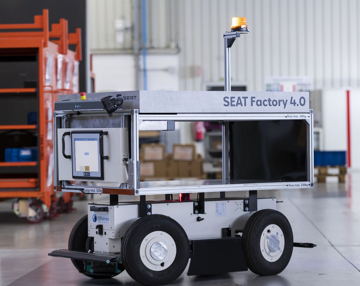 Autonomous mobile EffiBOTs rolled out at SEAT factory in Barcelona