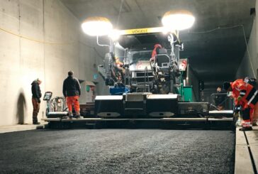 VÖGELE and HAMM deliver tunnel paving project with lower temperatures and emissions