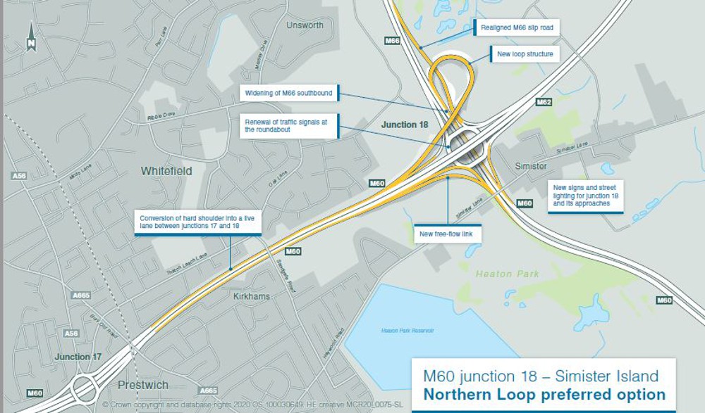 Manchester Simister M60, M66 and M62 interchange £138m project awarded