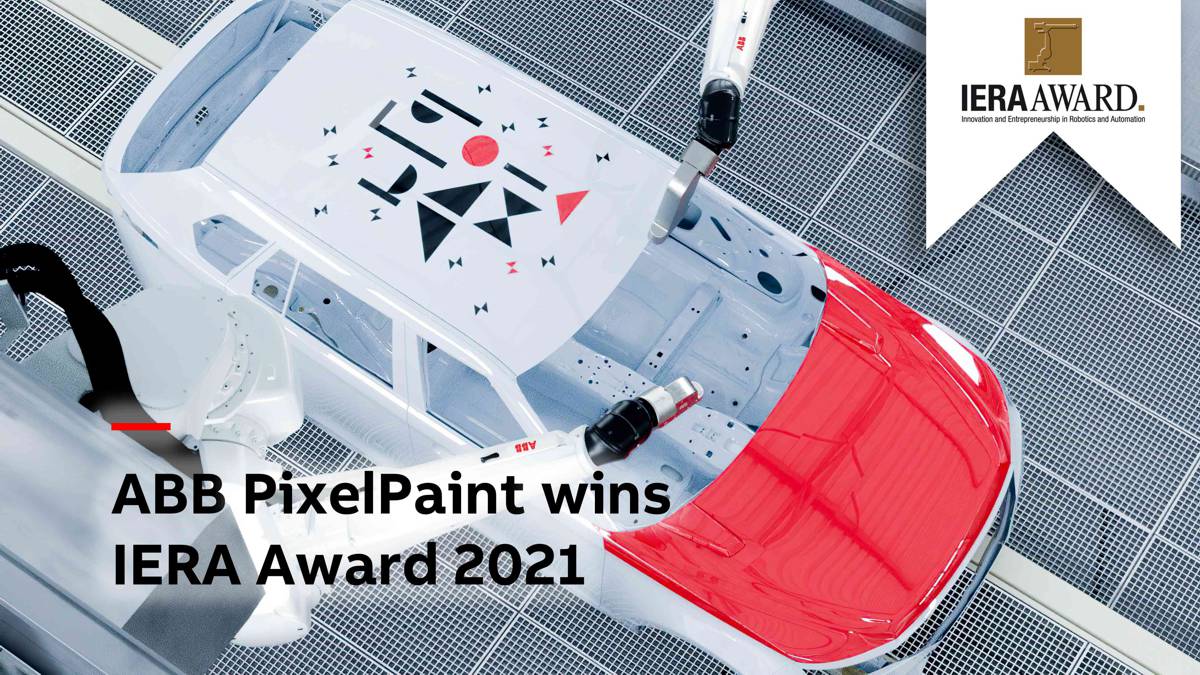2021 Robotics Award goes to ABB PixelPaint car painting