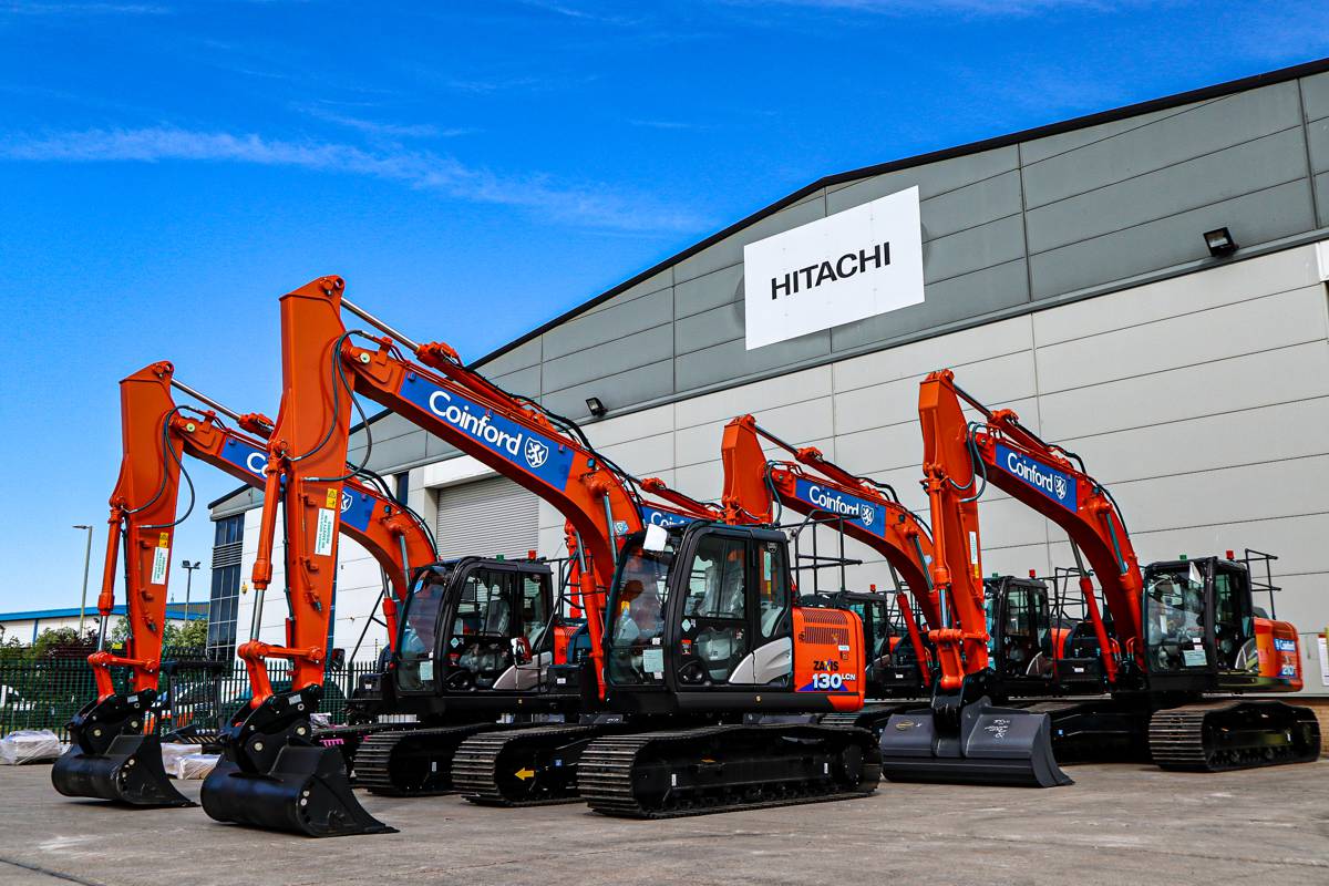 Coinford Plant to replace their fleet with 95 Hitachi Excavators