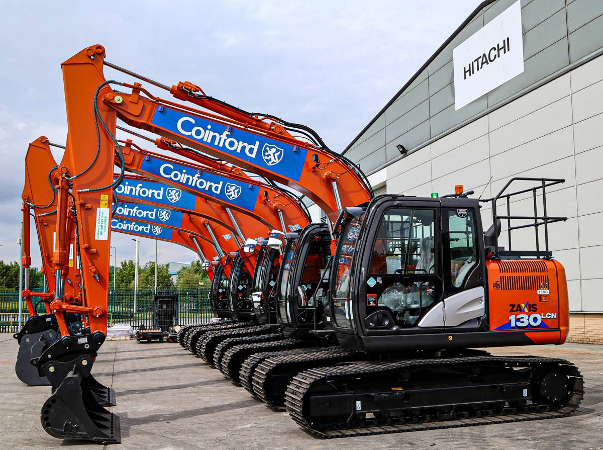 Coinford Plant to replace their fleet with 95 Hitachi Excavators