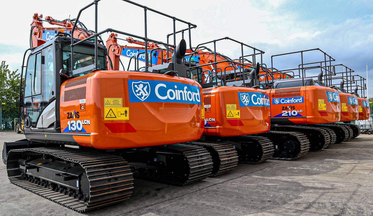 Coinford Plant to replace their fleet with 95 Hitachi Excavators