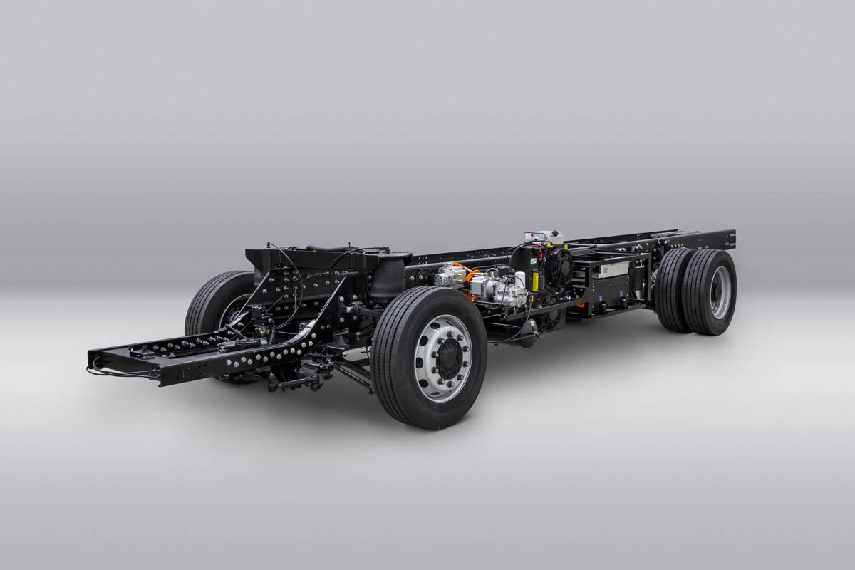 Volta Trucks reveals running Volta Zero prototype chassis