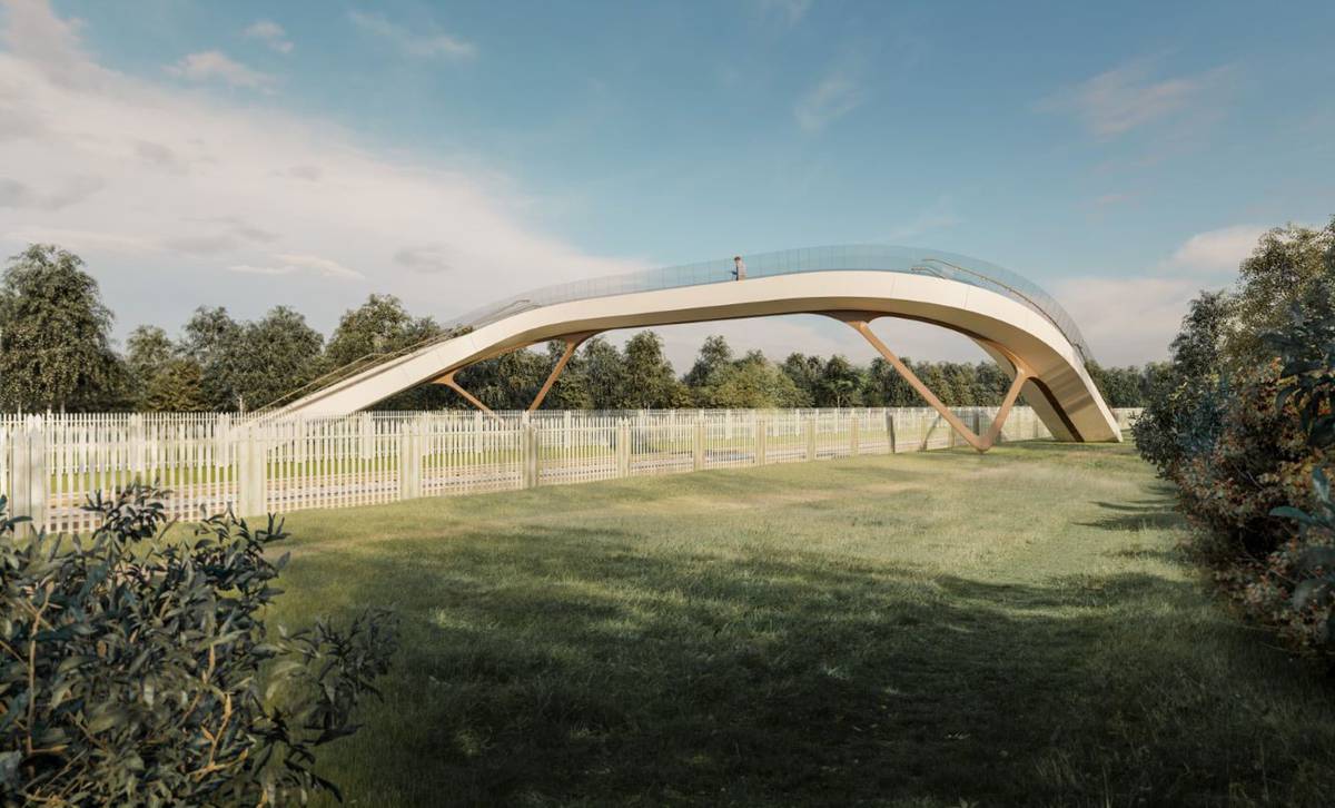 Network Rail unveils innovative railway footbridge design