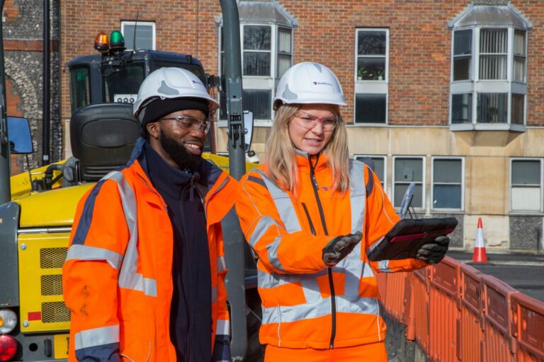 Eurovia UK partnership leads the way with robotic paving slab cutter