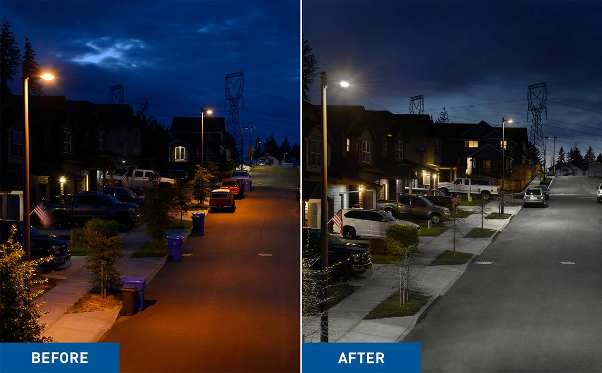 City of Sandy in Oregon upgrades Street Lights with sustainable Cree RSW Series LED