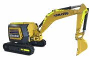 Komatsu concept mini-excavator is fully electric and remote-controlled