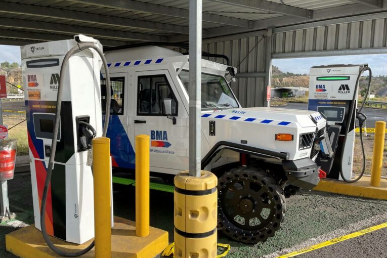 Tritium pioneers fast chargers for the Mining Industry