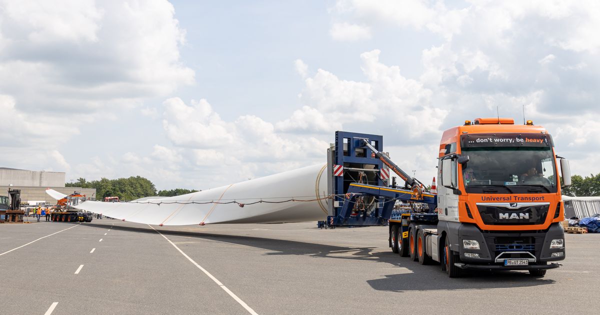DOLL wind blade transport system approved by all the major wind turbine manufacturers