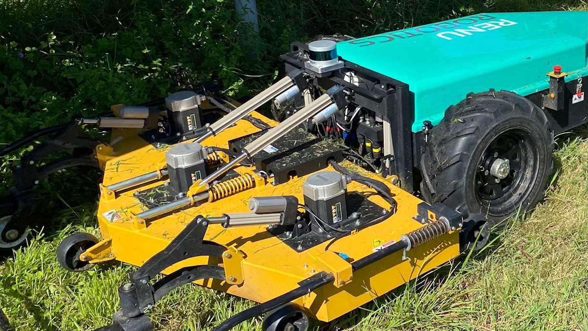 Velodyne Lidar Puck sensors integrated into autonomous vegetation robots