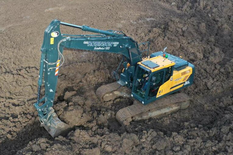 A Hyundai HX210A Excavator is the ideal solution for CG Robinson