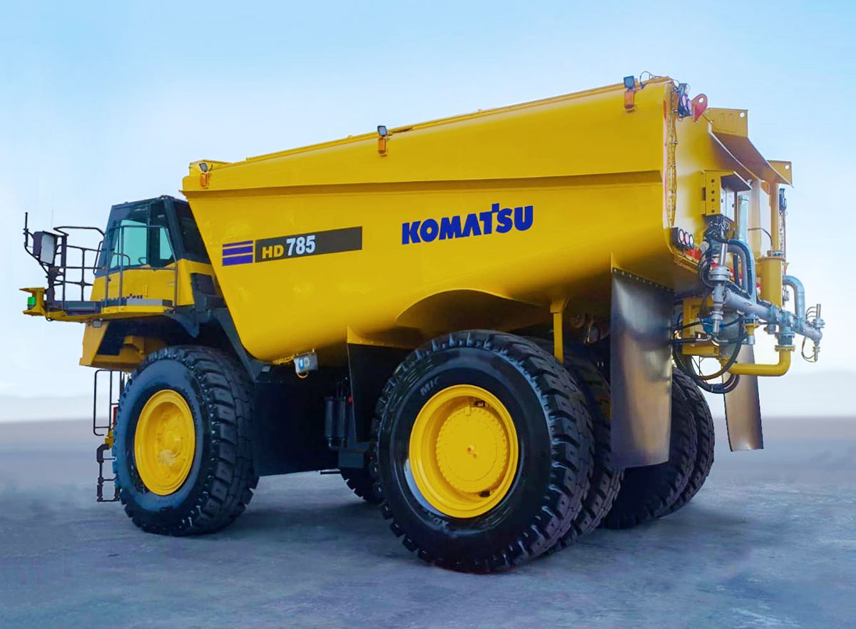 Komatsu working on a concept autonomous water truck - Highways Today