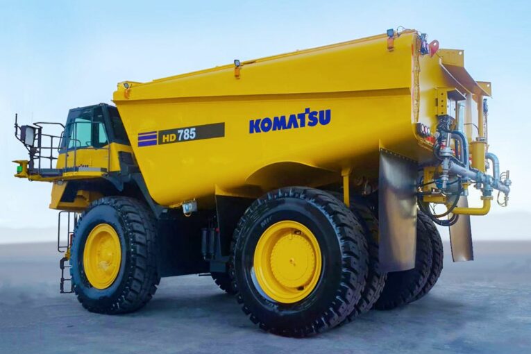 Komatsu working on a concept autonomous water truck