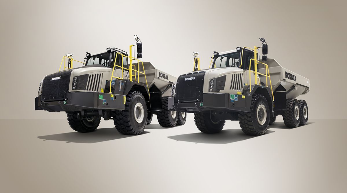 The 28-tonne payload RA30 and 38-tonne payload RA40 from Rokbak are the most productive and efficient articulated haulers the company has ever made.