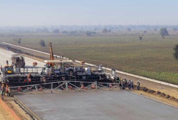 Wirtgen sets World records with SP 1600 concrete slipform paver in India