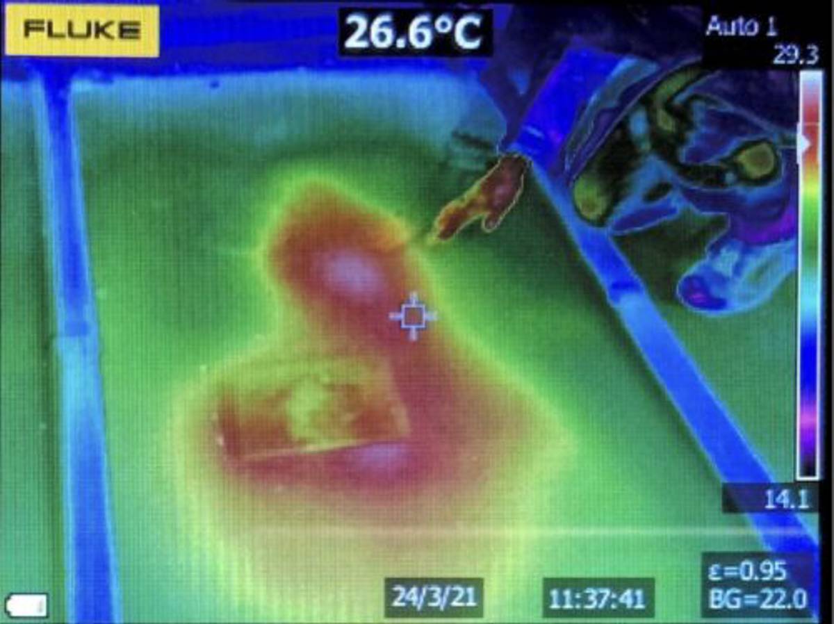 Thermal Imaging can detect Water Penetration problems