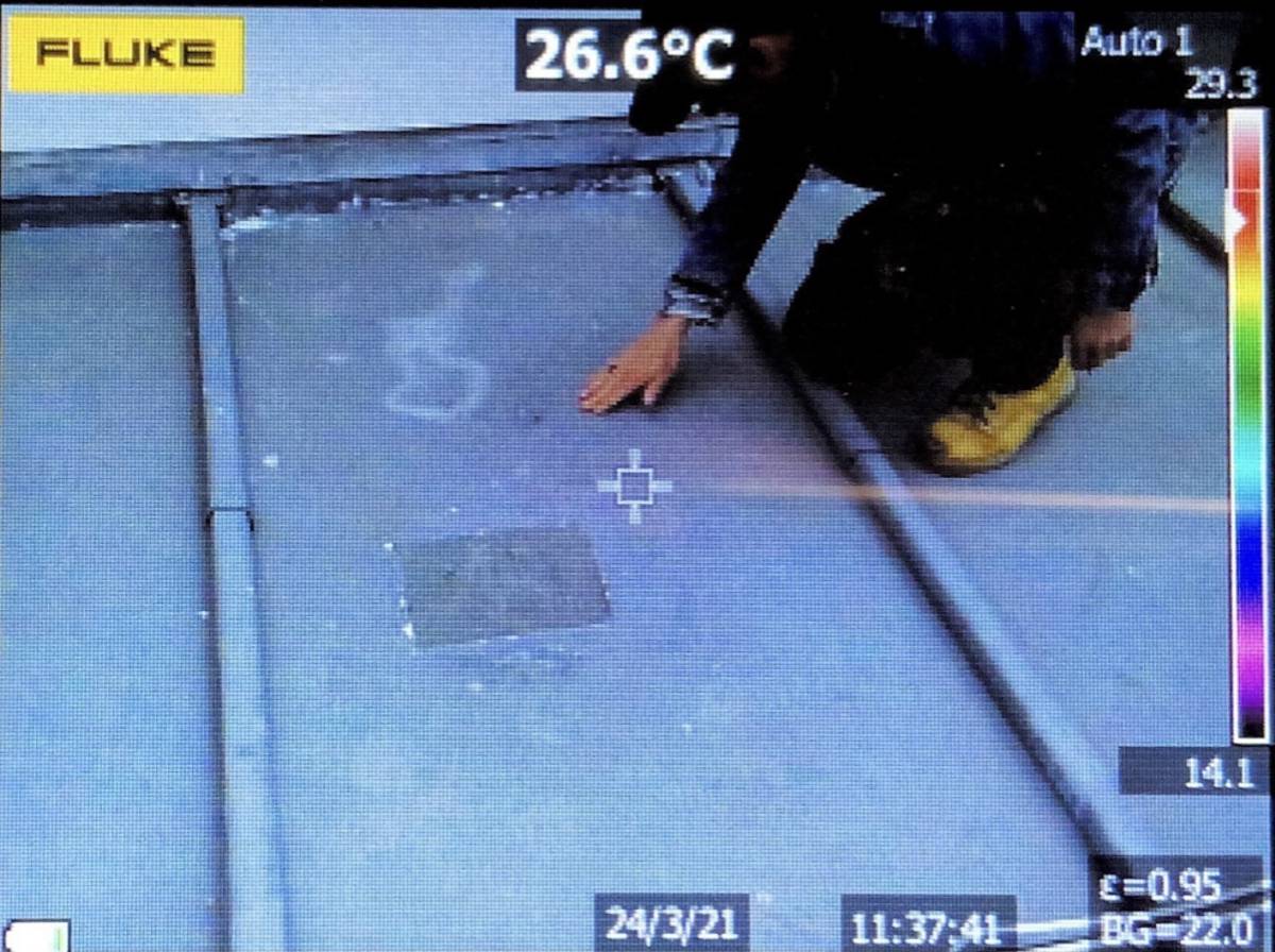 Thermal Imaging can detect Water Penetration problems