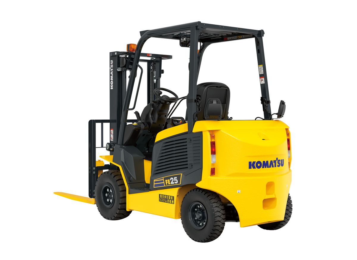 Komatsu introduces Collision Detection Warning System for electric forklifts