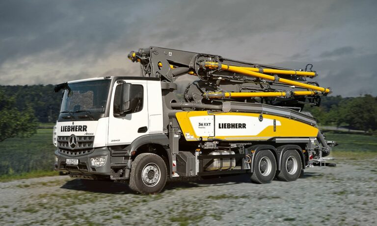 Liebherr introduces new versatile 36 XXT truck mounted concrete pumps