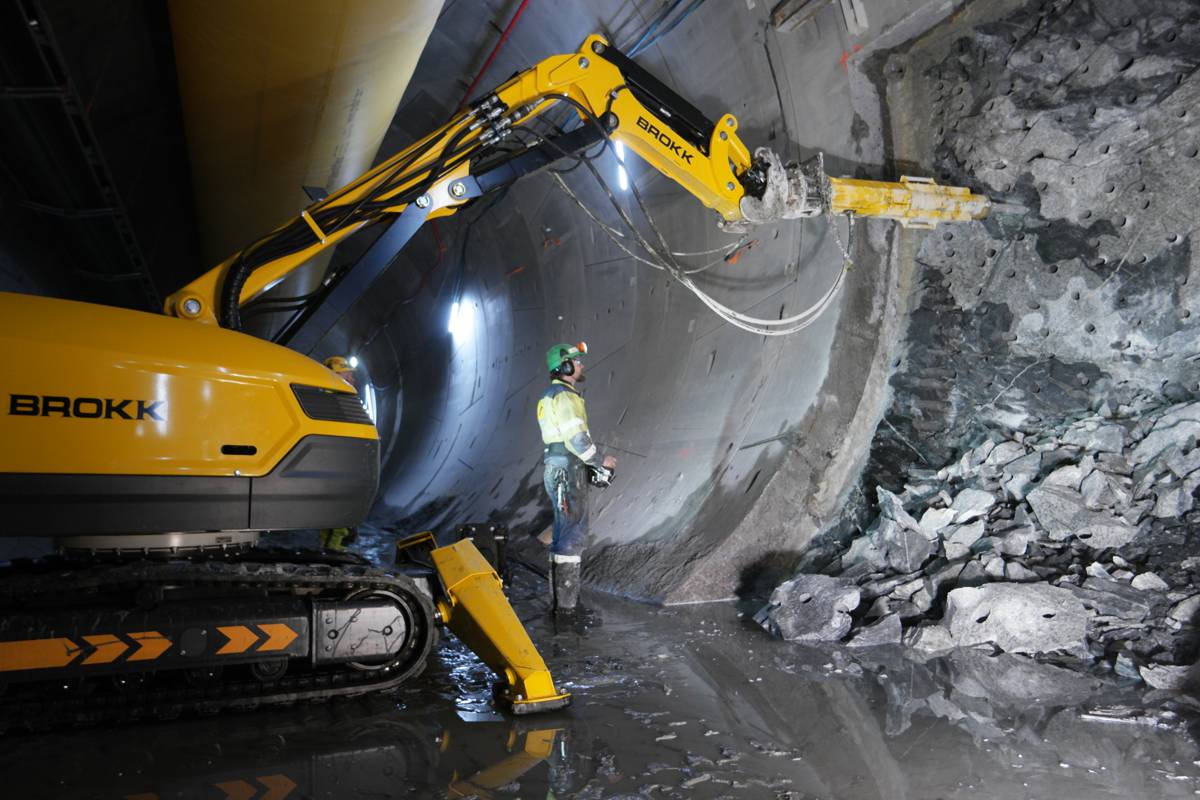 Brokk boosts confined space safety with shaft and tunnelling tools