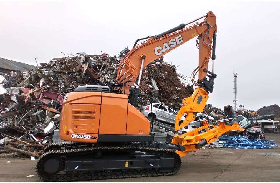 Case CX245DSR Short-Reach Excavator delivers sustainable recycling solutions