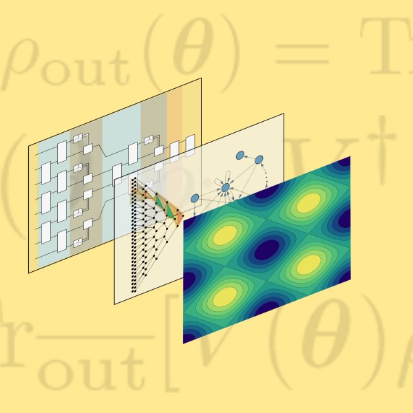 A novel proof that certain quantum convolutional networks can be guaranteed to be trained clears the way for quantum artificial intelligence to aid in materials discovery and many other applications. Image by Los Alamos National Laboratory 
