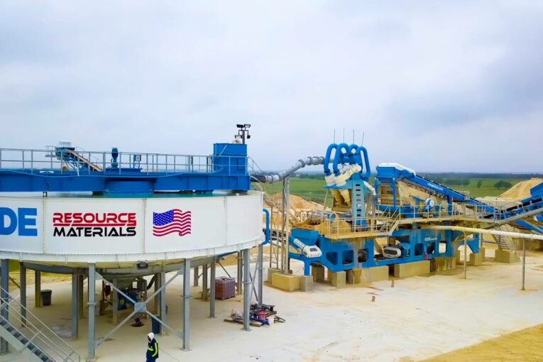 Resource Materials in Texas invests in new CDE 450tph Wash Plant