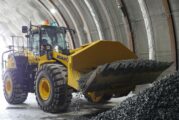 Komatsu WA470 Wheel Loader aids automated tunnel construction
