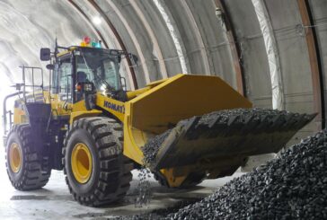 Komatsu WA470 Wheel Loader aids automated tunnel construction
