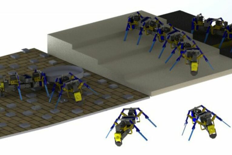 University of Notre Dame researchers create four-legged swarm robots