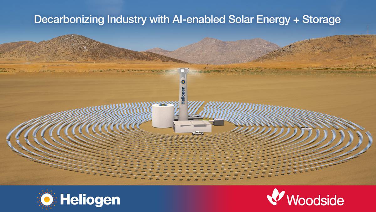 Heliogen and Woodside reveal breakthrough Solar technology project