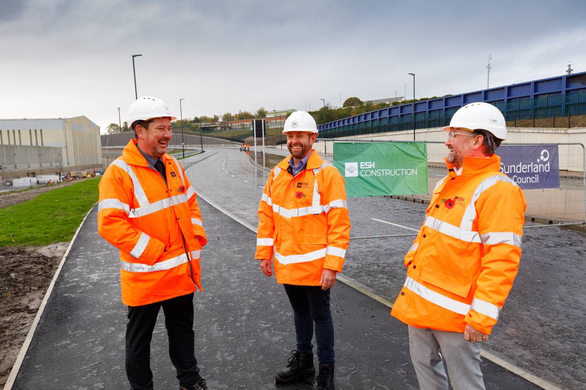 Esh Construction completes £42.5m Strategic Transport Corridor in Sunderland