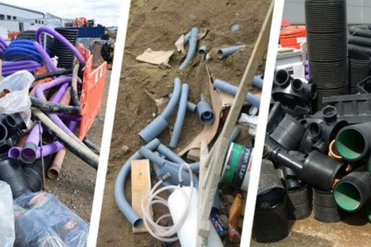 UK Construction Plastic Waste increased 45.72 percent in two years