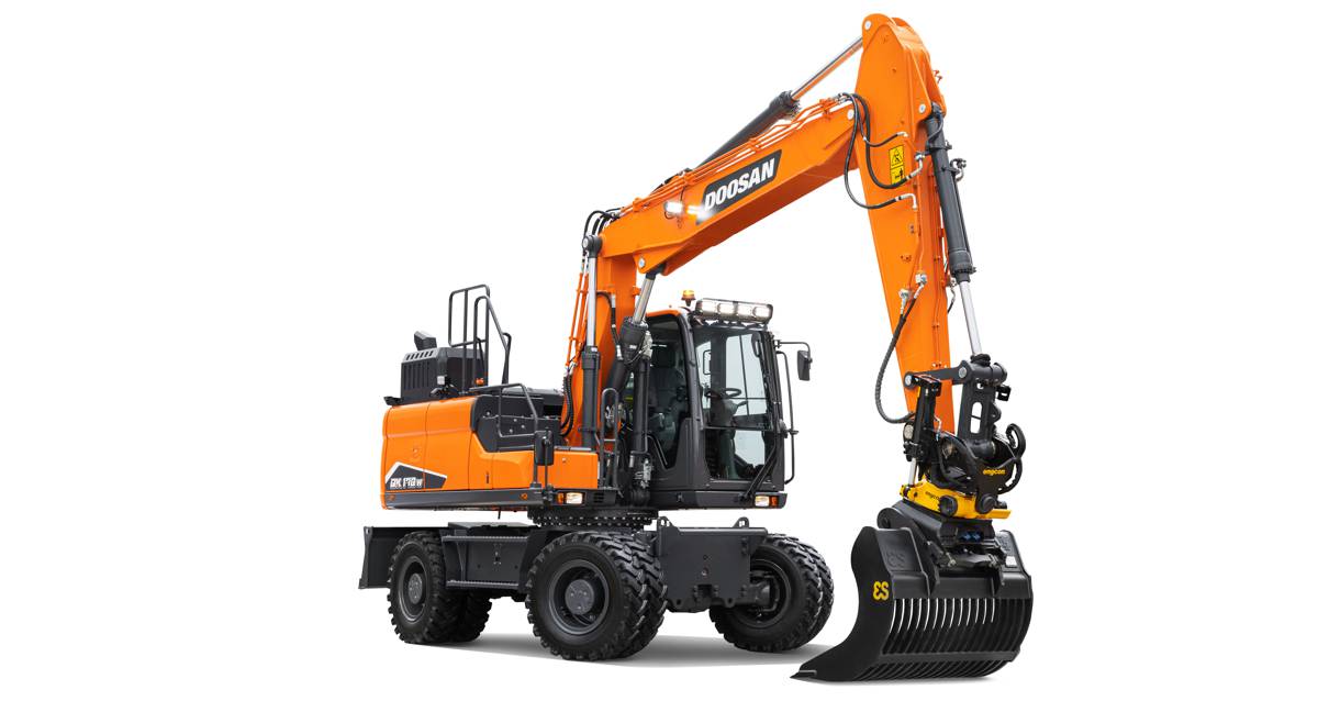 Doosan announces three new 18 to 22 tonne Stage-V Wheeled Excavators