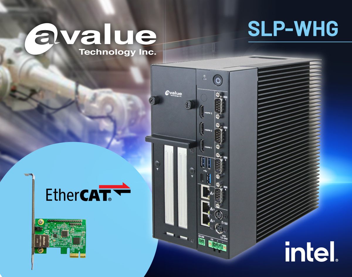 Avalue releases high-performance SLP-WHG slot PC with EtherCAT
