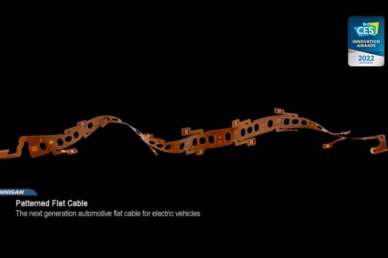 Doosan Patterned Flat Cable wins CES 2022 Innovation Awards