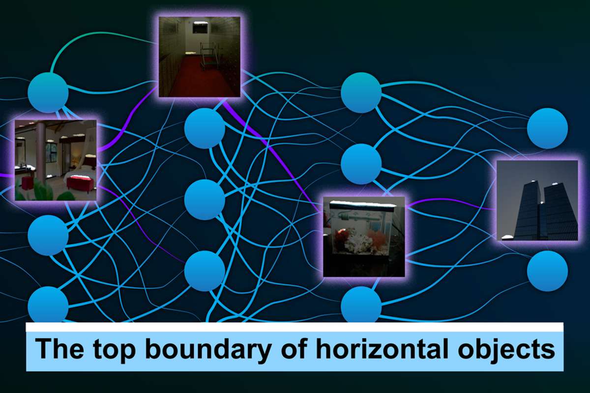 MIT researchers created a technique that can automatically describe the roles of individual neurons in a neural network with natural language. In this figure, the technique was able to identify “the top boundary of horizontal objects” in photographs, which are highlighted in white. Credits:Image: Photographs courtesy of the researchers, edited by Jose-Luis Olivares, MIT