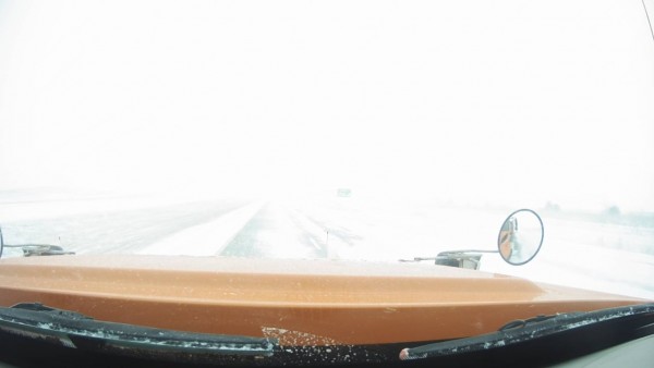 Photo courtesy of the Iowa Department of Transportation. A navigation system for snowplows could help operators work through low-visibility conditions when winter storms blow across Iowa.