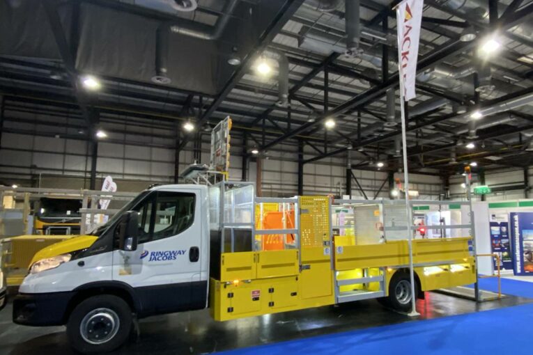 Acklea recycled plastic-bodied Traffic Management Vehicles now include Tail-Lift version