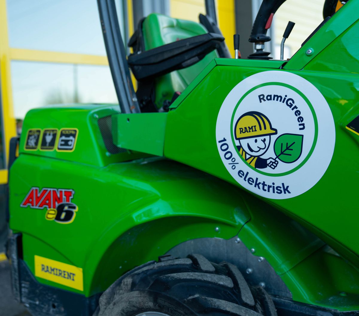 All Ramirent's green machines are now equipped with their own eco-label.