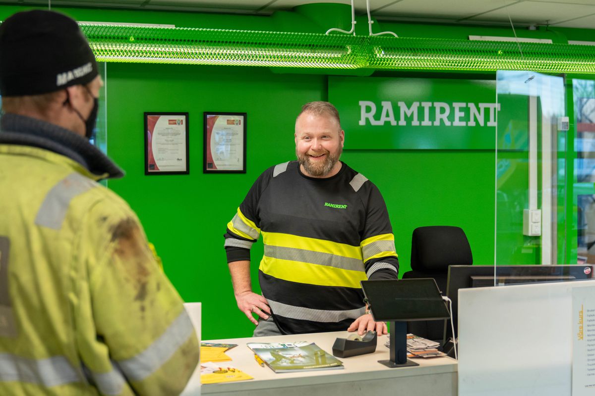 We are transferring a significant fleet of "green machines" to Alnabru, says District Manager for Ramirent Greater Oslo, Arne Tønsberg.