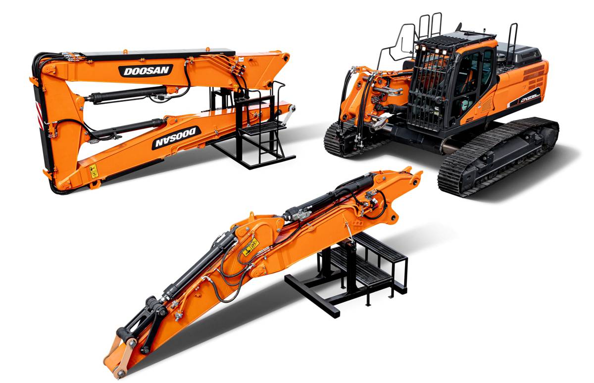 Doosan adds new Demolition and Material Handlers to complete the range