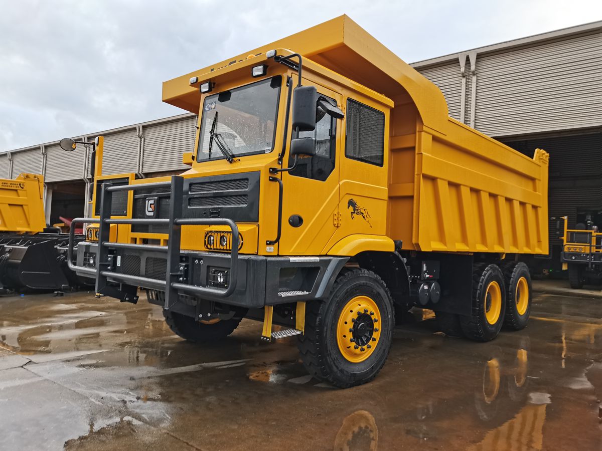 Allison Transmissions in three quarter of the Trucks at World of Concrete