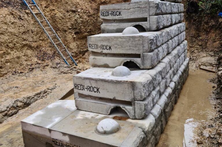 Meet Redi-Rock smart modular retaining wall solution for East Sussex Highways
