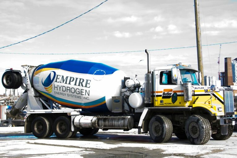 Hydrogen fuel enhancement system reducing emissions for Butler Concrete and Aggregate