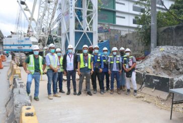 Trevi piles in to the new Rapid Transit MRT Line 7 in the Philippines